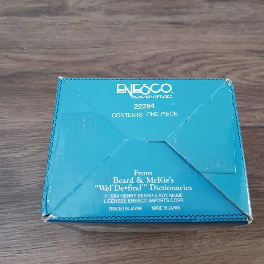 Vintage Enesco Sailing‎ Musical Coffee Cup Mug New in Box